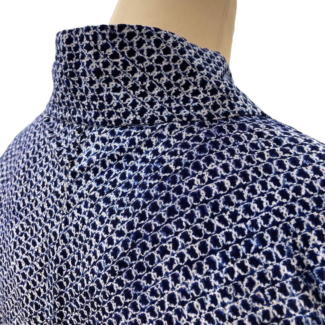 ◎mk-1309　男性用　有松鳴海　絞り浴衣　有松絞り　浴衣　7-11