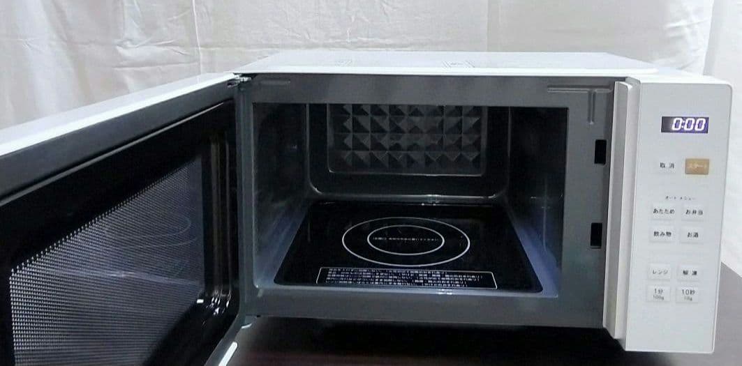【美品2024年製】YAMAZENフルフラット電子レンジPRW-F180(w)白