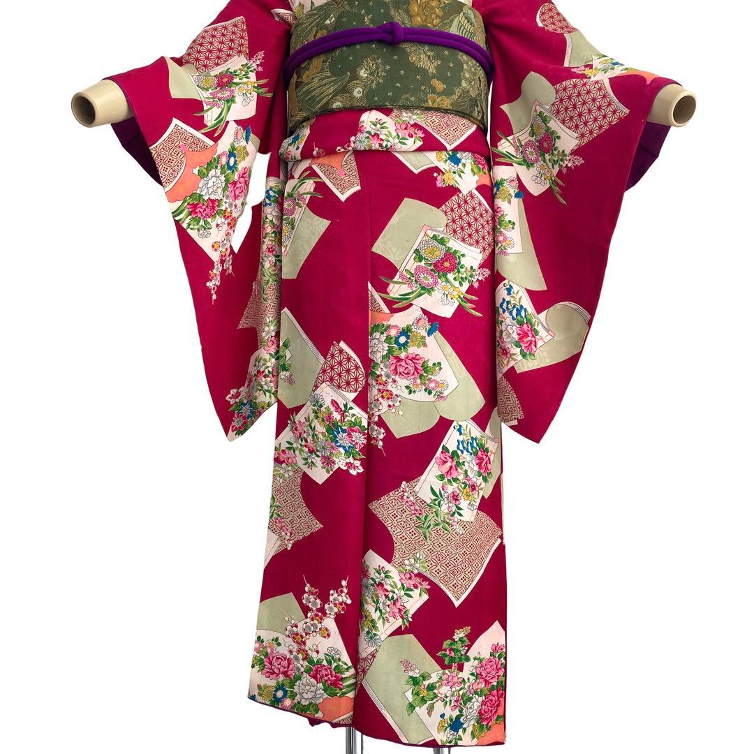 アンティーク　女の子　読本　着物　NO4