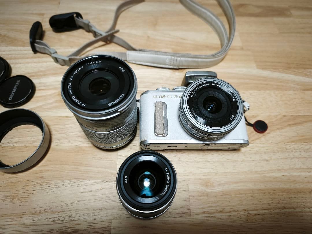 OLYMPUS PEN E-PL8 EZダブルズームキット＋単焦点レンズ