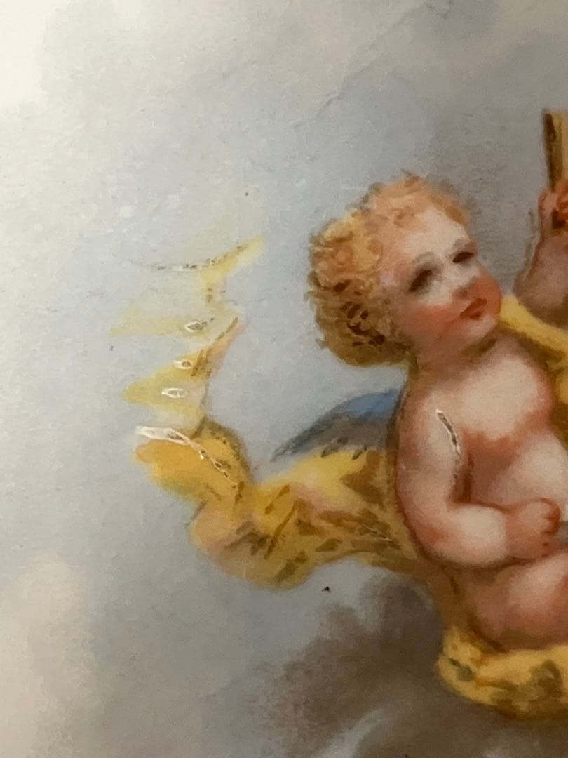 フランスアンティーク　リモージュ　天使のプレート