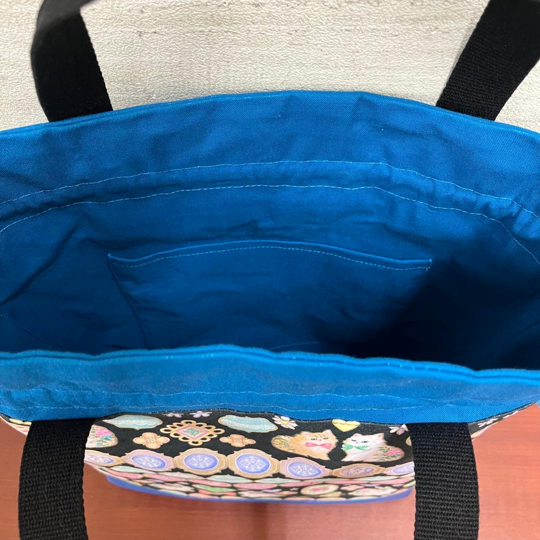 yukiemonハンドメイド　45㎝ファスナービッグトートバック　①