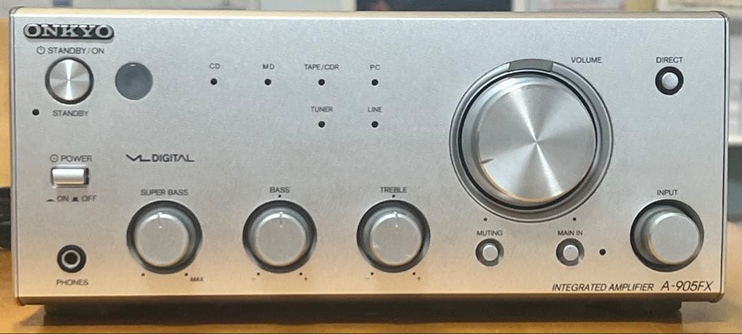ONKYO A-905FX 統合アンプとリモコンRC-614S