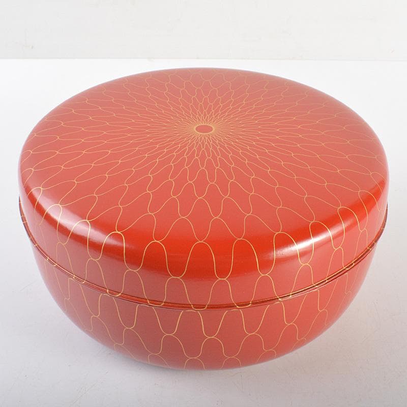 飛来一閑造　金蒔絵　網目食籠　菓子器　蓋物　共布　淡々斎極め箱　V　R7047