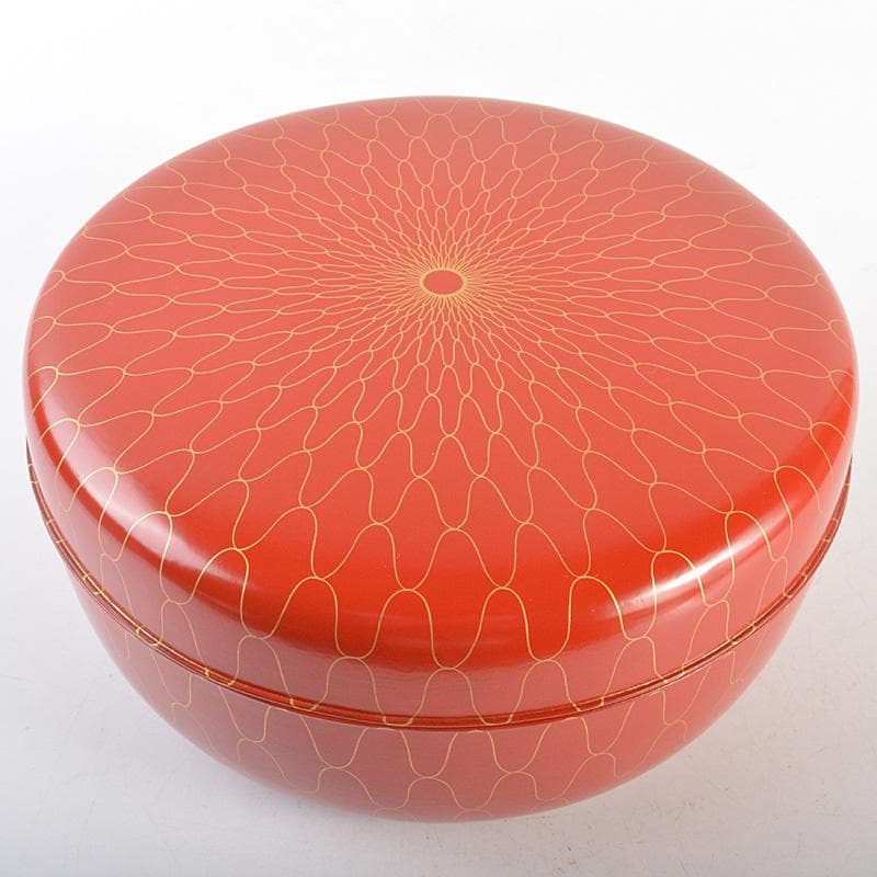 飛来一閑造　金蒔絵　網目食籠　菓子器　蓋物　共布　淡々斎極め箱　V　R7047