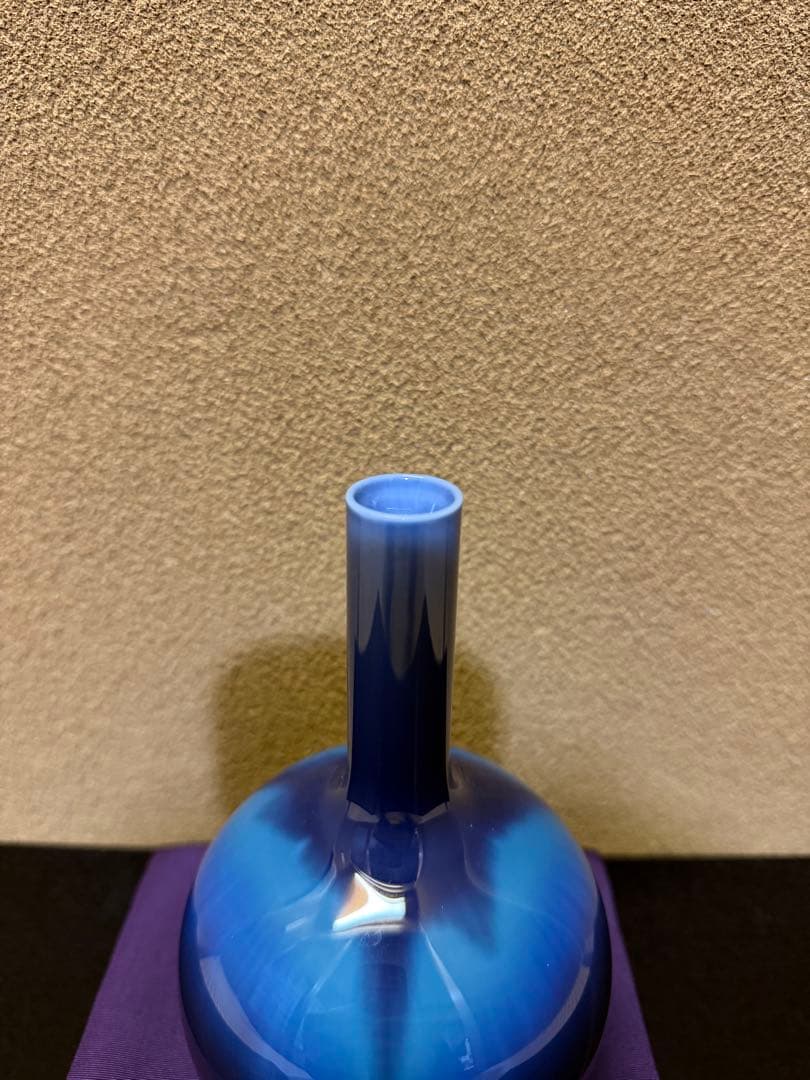 人間国宝　三代徳田八十吉　花入　共箱