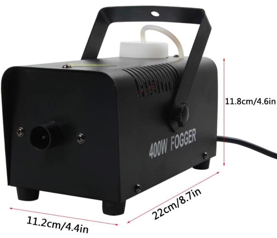 ミニ400W フォグマシン 煙霧機 ポータブル 無線赤外線リモコン 付き