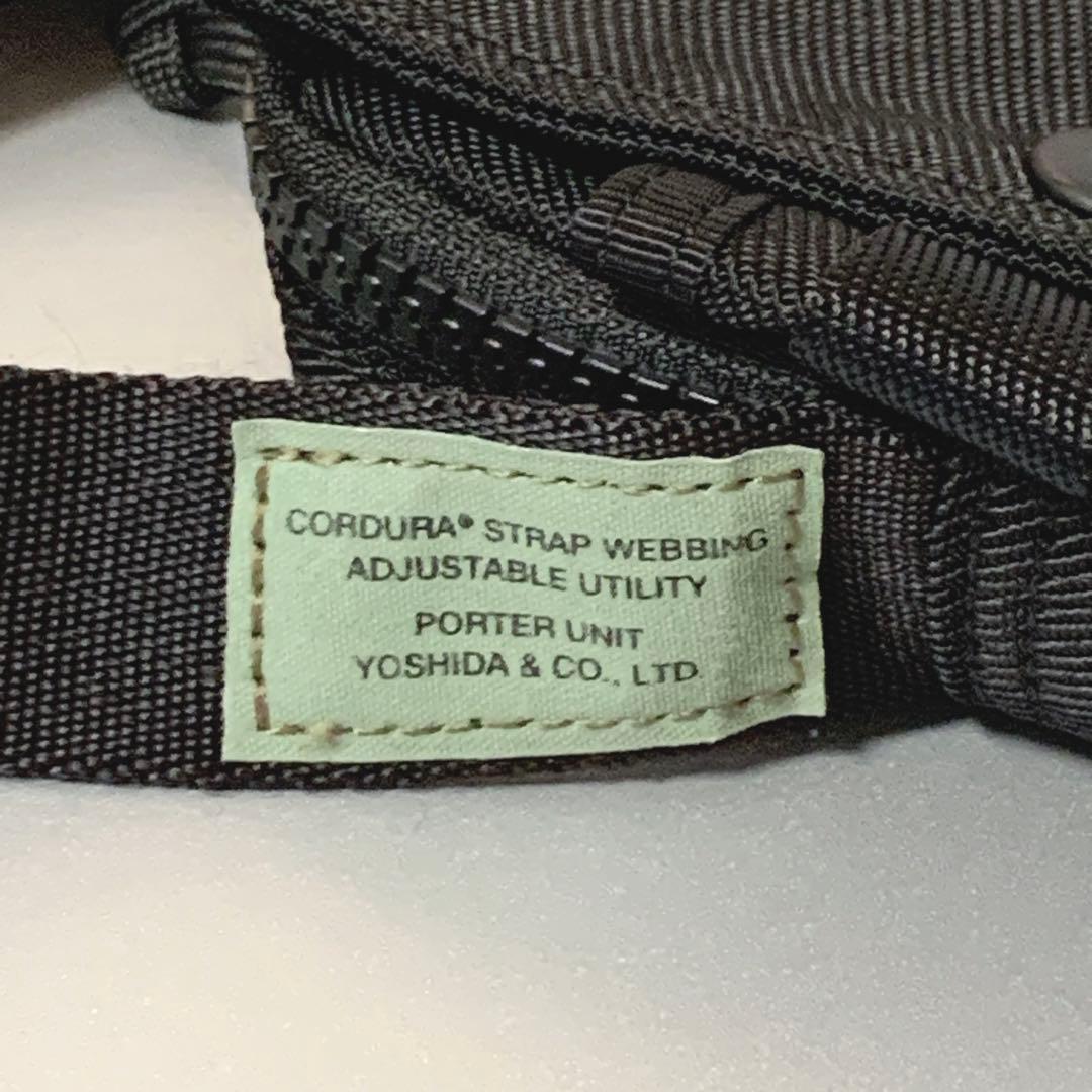 未使用級 PORTER ポーター UNIT ユニット ショルダーバッグ ブラック