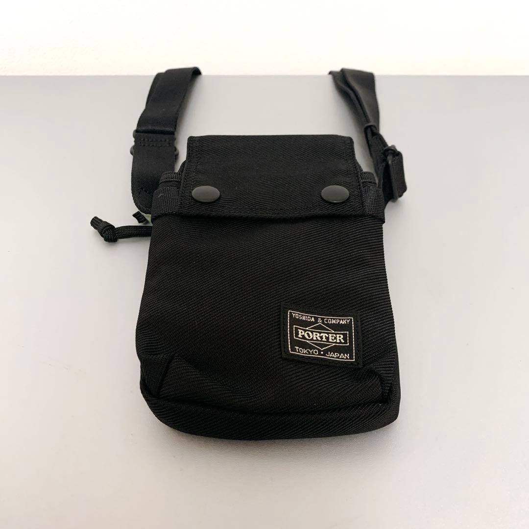 未使用級 PORTER ポーター UNIT ユニット ショルダーバッグ ブラック