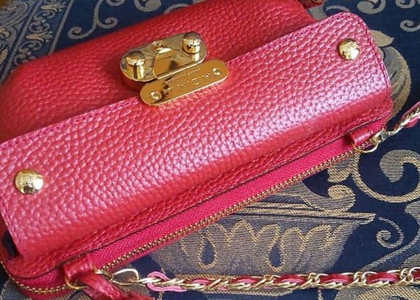 牛革/ 前ポケット付きウォレットバッグ