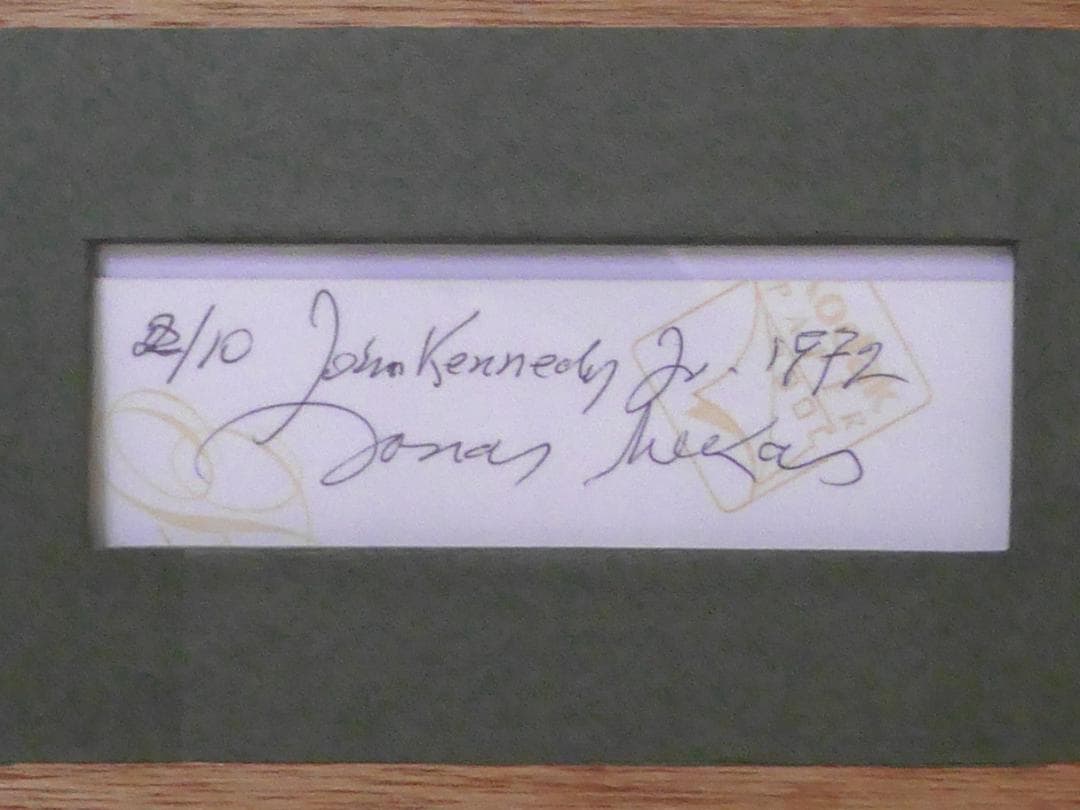 値下交渉可！ジョナス・メカス写真作品 Kennedy Jr. サイン入 本物