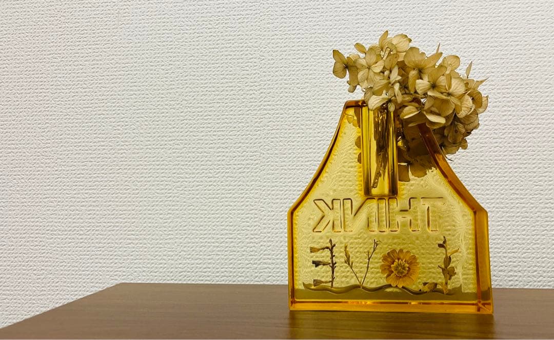 dugudagii \"I THINK\" LOVE一輪挿し花瓶 フラワーベース