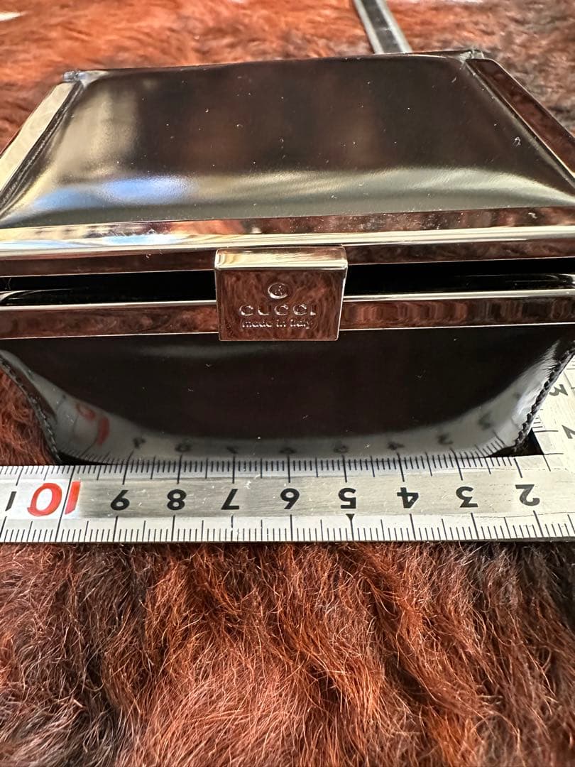 GUCCI リップポーチ　ジュエリーケース　 茶