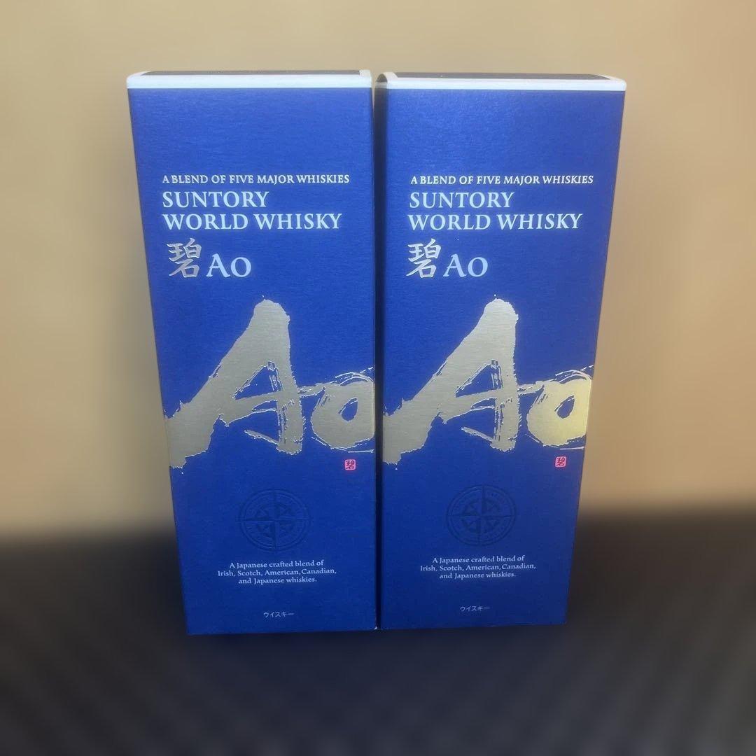 箱入2本　【新品未開封】サントリー ワールドウイスキーAoアオ 750ml