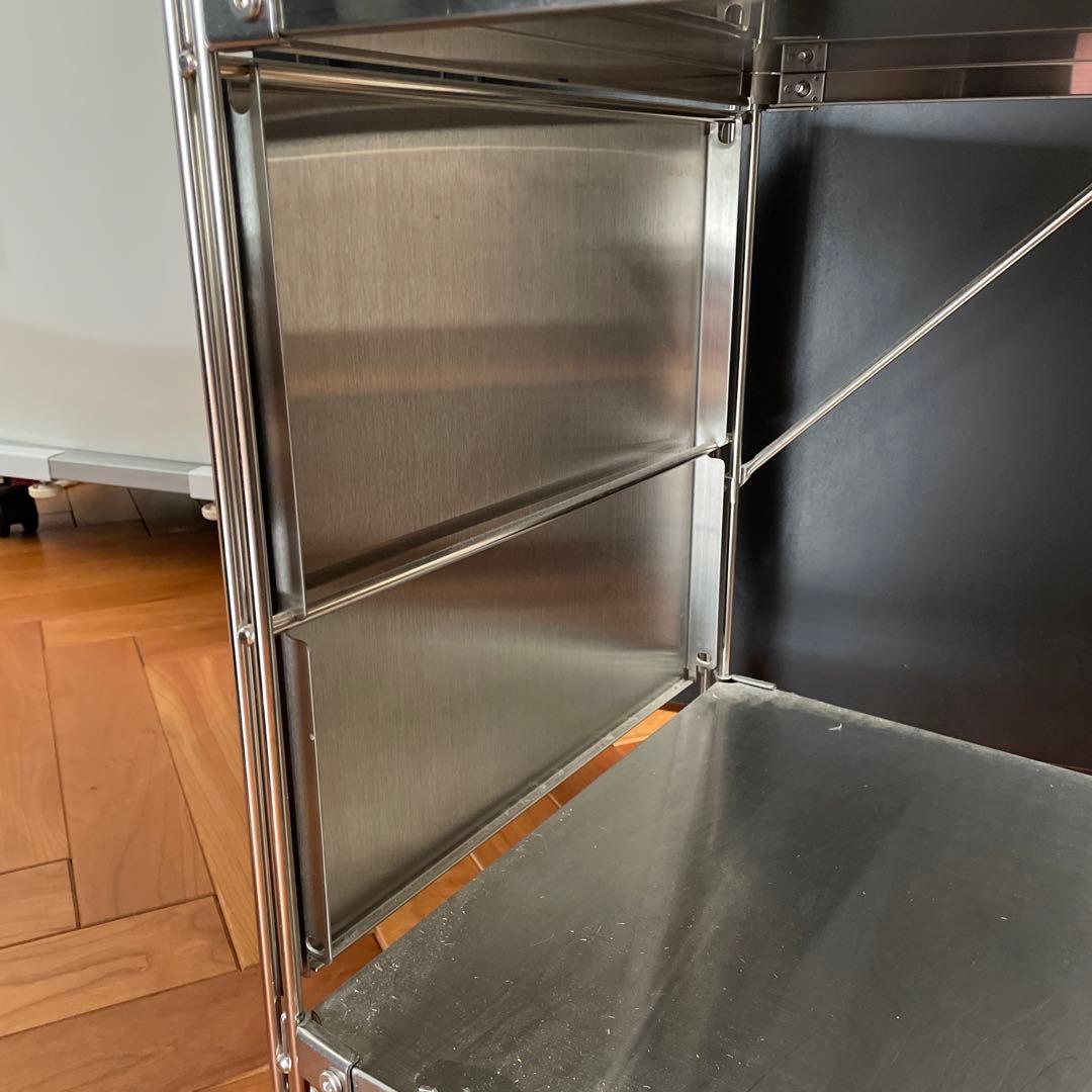 無印良品 スチール&ウォルナット ユニットシェルフ3段