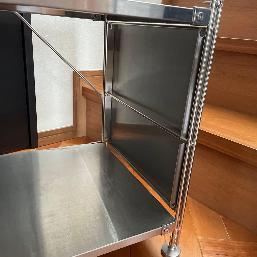 無印良品 スチール&ウォルナット ユニットシェルフ3段