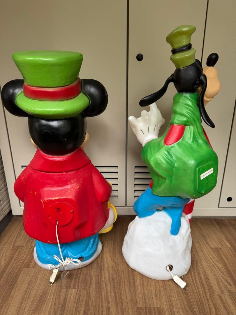 ディズニー 特大 ミッキー &グーフィーセット　イルミネーションライトオブジェ★