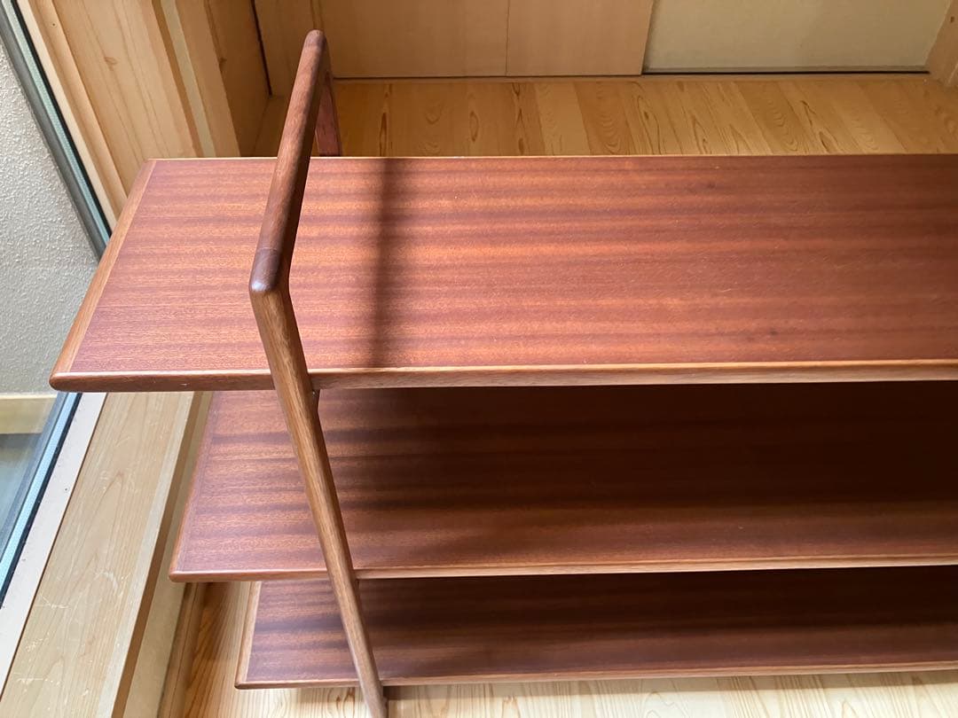 キャビネット　シェルフ　朝日木材加工　日本製　　　チーク　北欧ビンテージ　飾り棚
