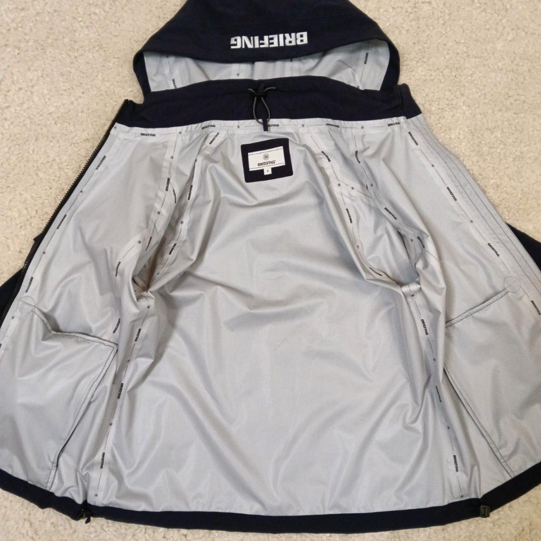 未使用！現行品！ブリーフィング　ゴルフ　レインウェア　紺　フード袖取り外し可