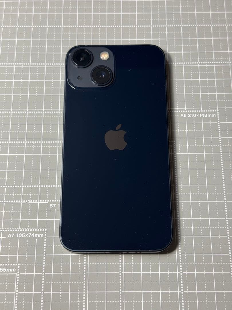 iPhone13miniミッドナイト128GB バッテリー76%（ケース付き）