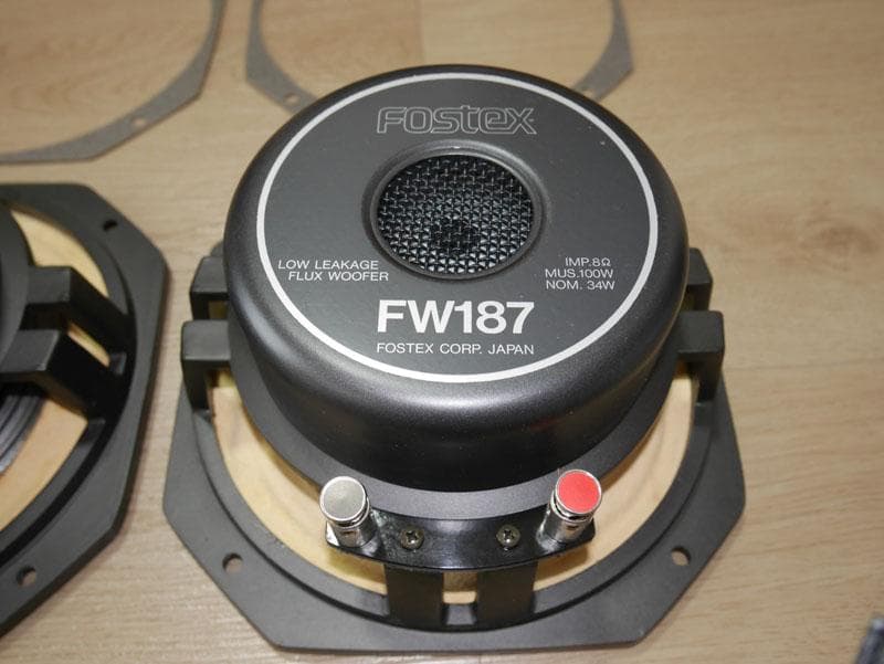 FOSTEX 18センチウーハー　FW187　2台セットで