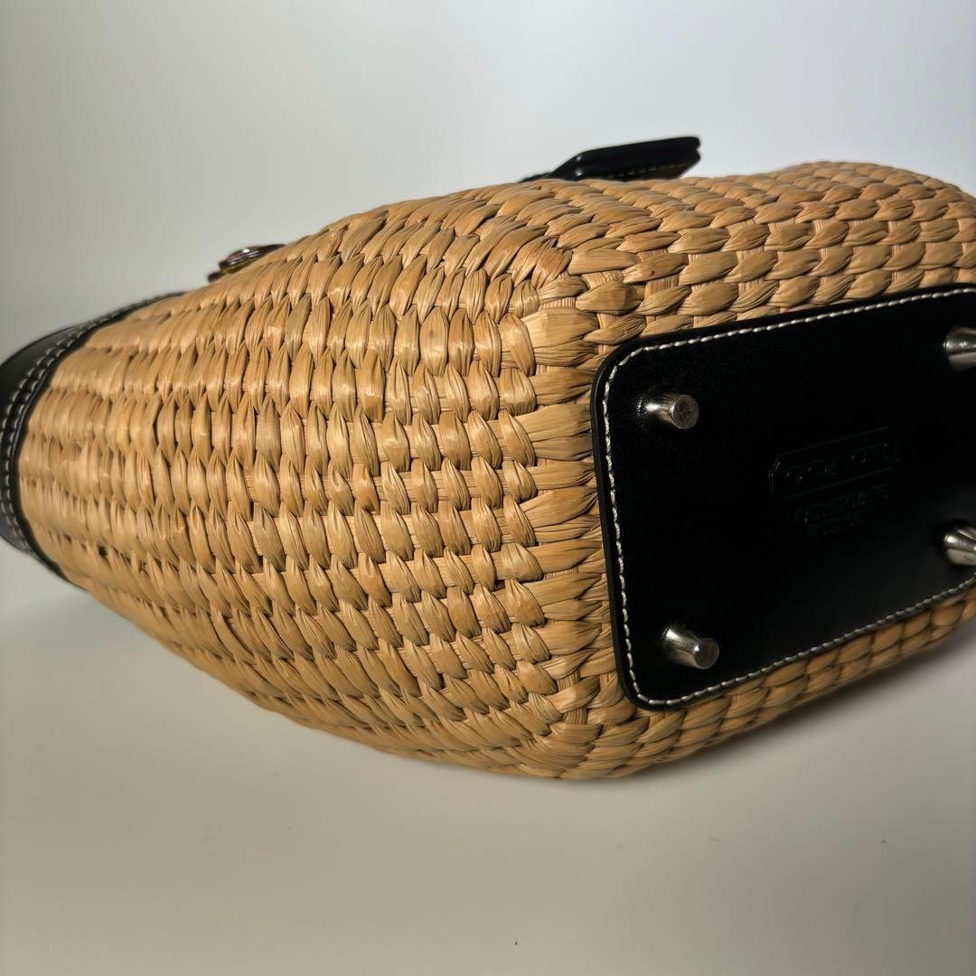 ✨️極美品✨️COACH コーチ かごバッグ ハンド 袋付き