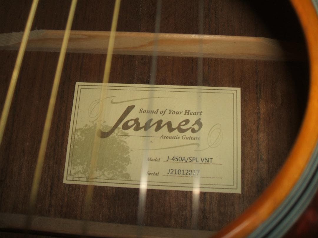 エレアコースティックギター James J-450A 良品