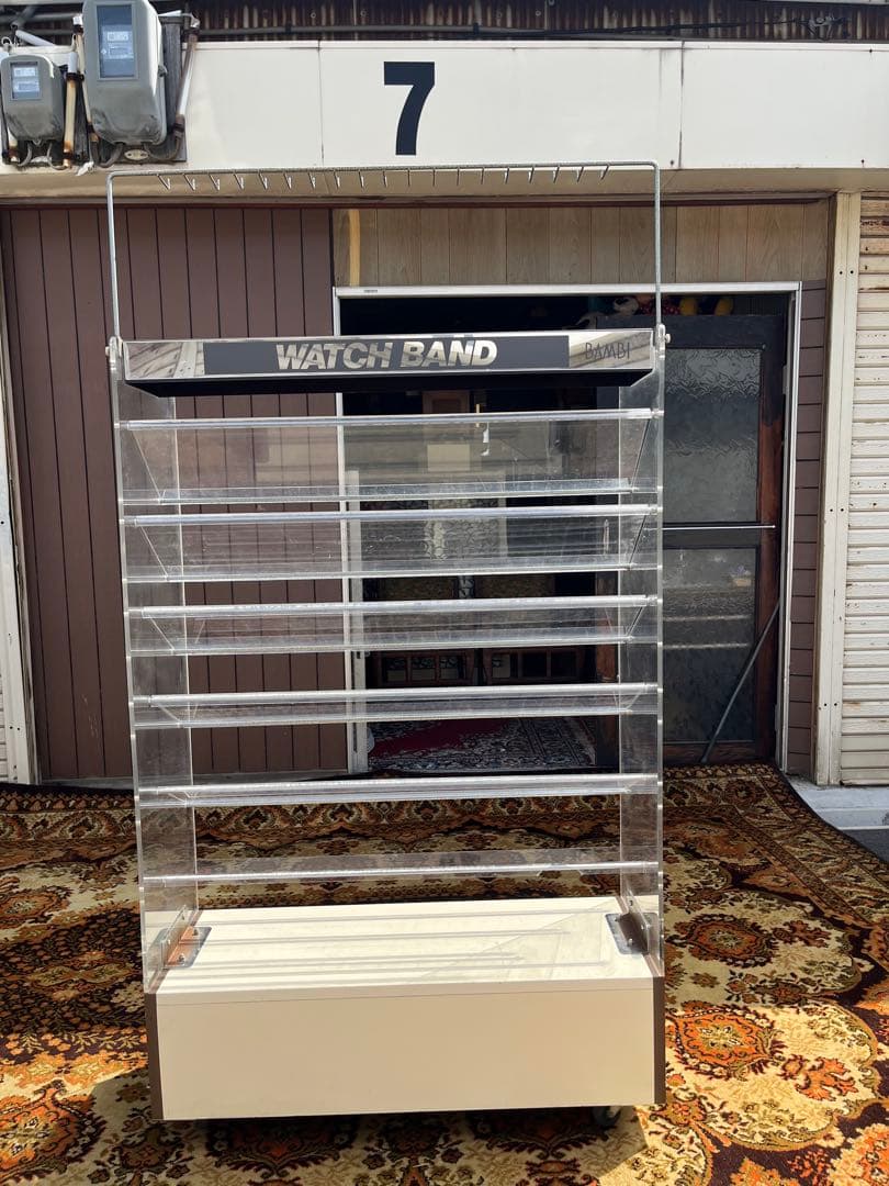 ウォッチバンドラック 店舗 什器 アクリル棚 インテリア アンティーク