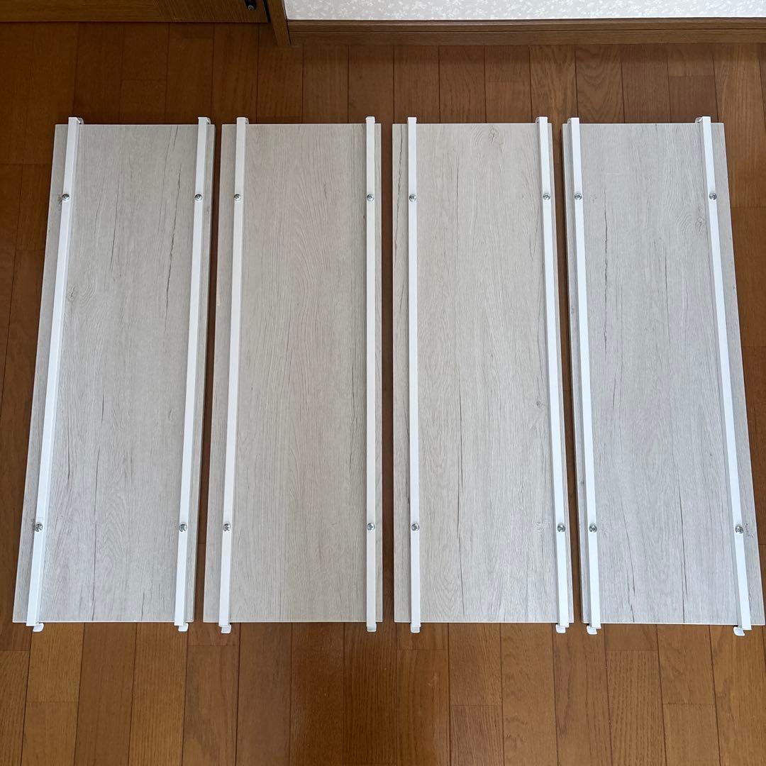 ニトリ　Nポルダ専用　追加棚板8枚セット(幅80cm用 ホワイトウォッシュ)