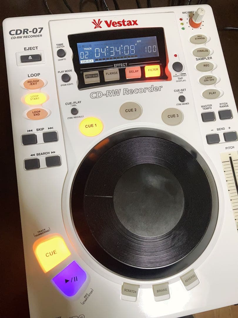 Vestax CDR-07 CD-RWレコーダー CDJ DJ 機材