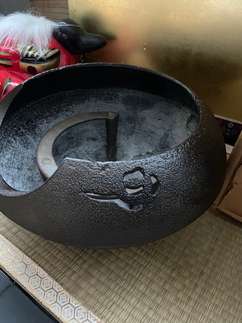 ☆美品 未使用　龍敏堂造　風炉 五徳 茶道具