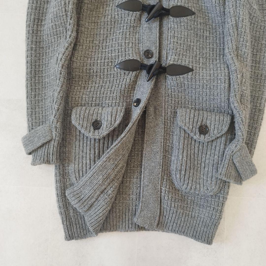 定価13.2万✨️ 完売品 AKM ニットダッフルコート Lサイズ グレー