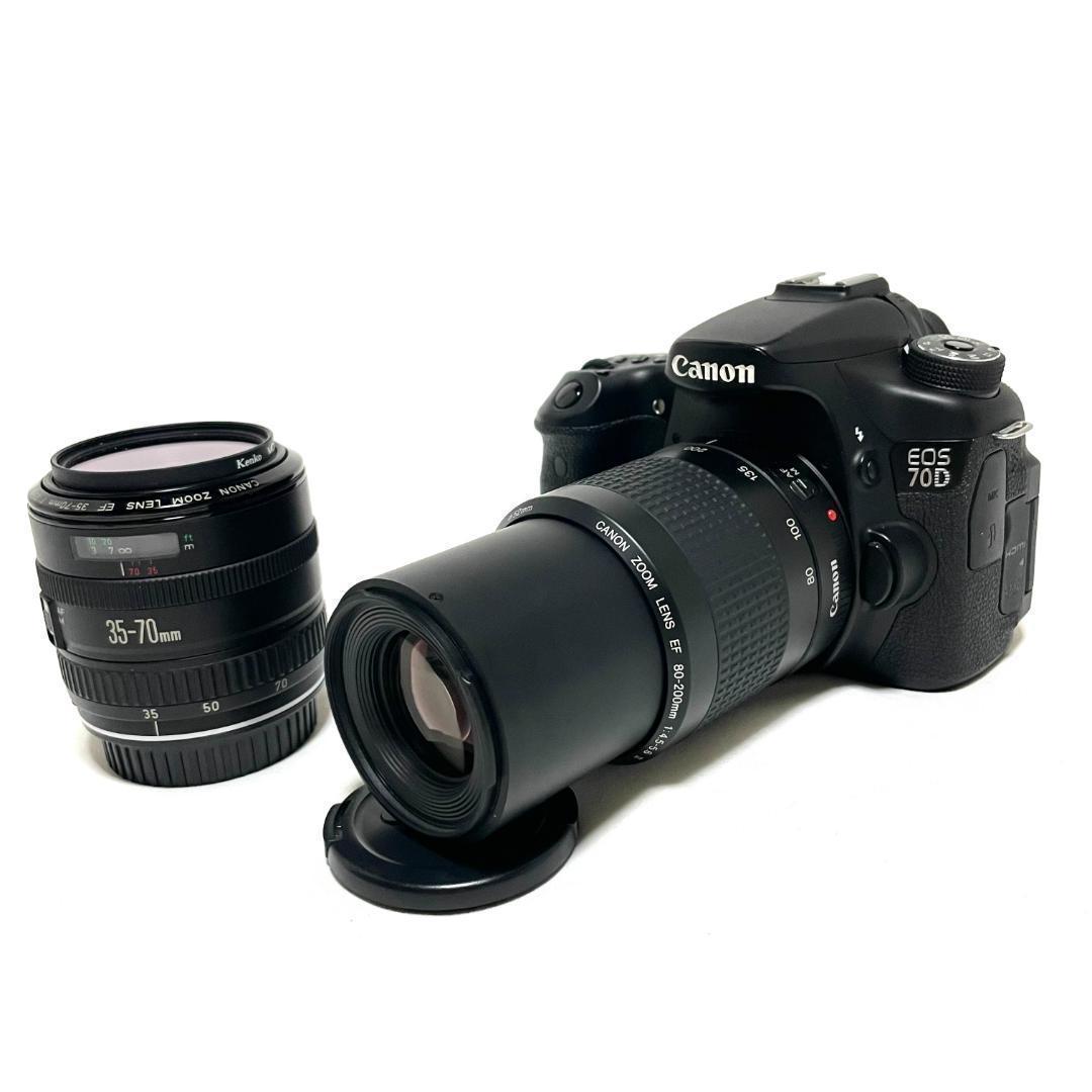 即戦力❣️ Canon EOS 70D ダブルズームレンズセット 遠近OK