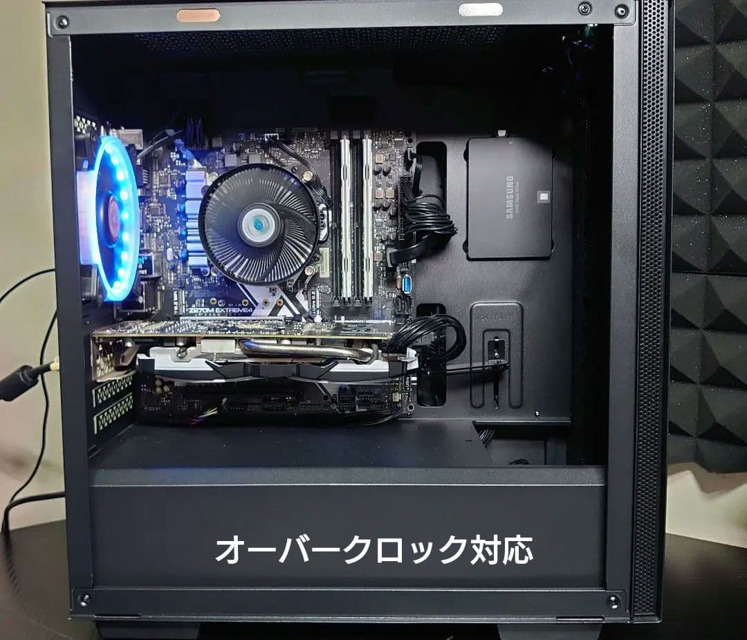 ゲーミングPCフルセット i7 7700k RX570 SSD500GB+1TB