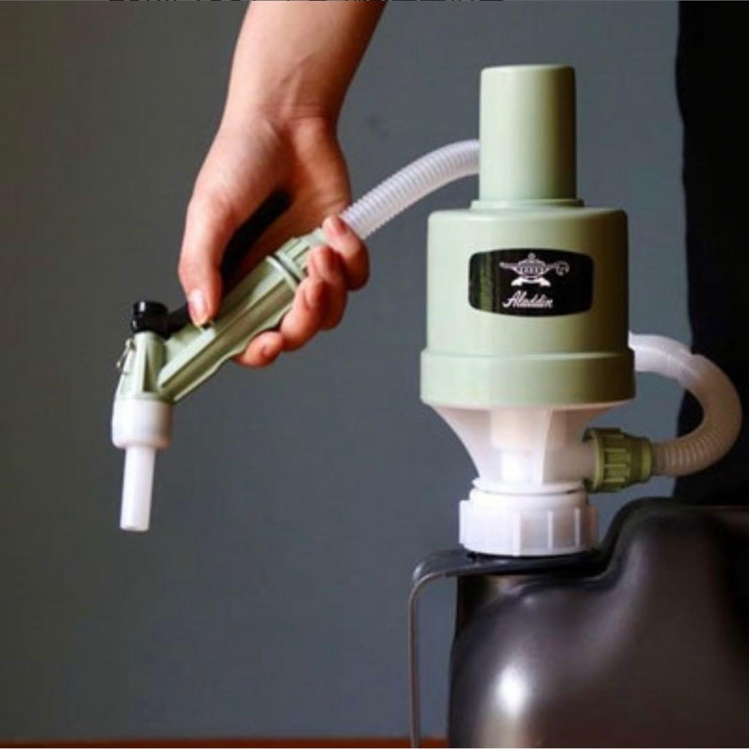 灯油タンクTheGenieTank(ジィニータンク)18L×アラジンポンプセット