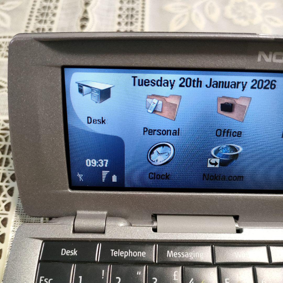 \"未使用·完品\"ノキアコミュニケーター『N9500 』フィンランド製、全付属品揃
