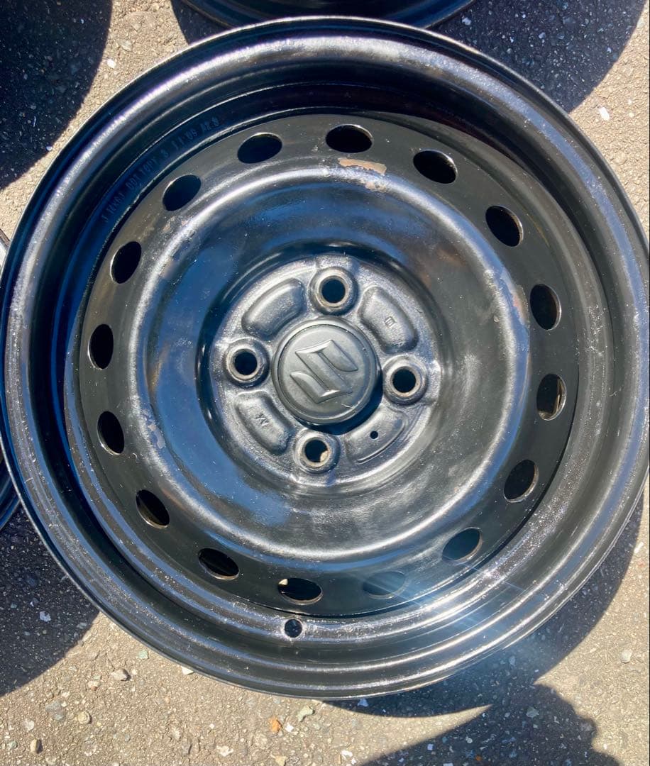 〜12/16まで値引きA ワイドリム 6J 14インチ鉄ホイールA+B合わせ4本