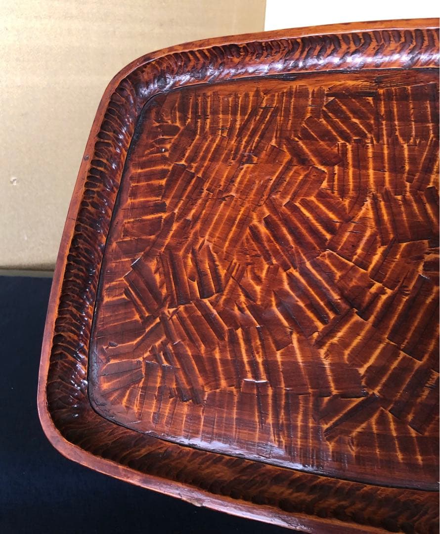 nicecats 讃岐彫 吸物膳2客 小膳 刳抜 木製漆器260121き6