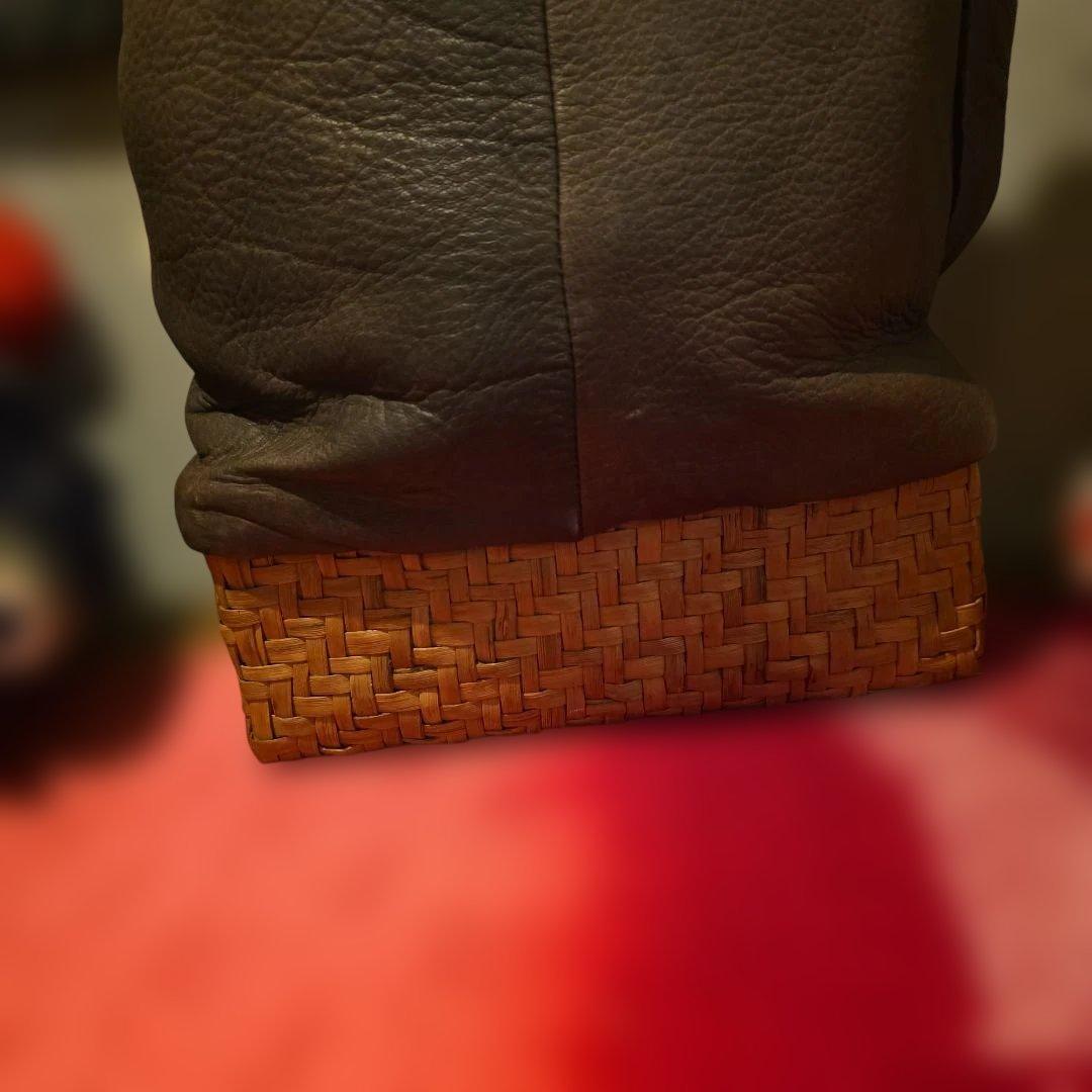 やまぶどうバック　山葡萄　のぼり　墨染　山葡萄　かごバック