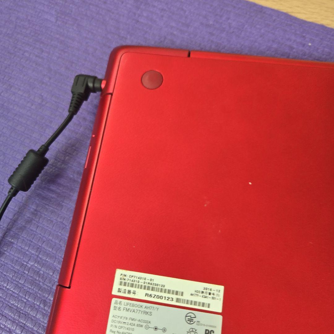 Fujitsu LIFEBOOK AH77/Y レッド ノートPC