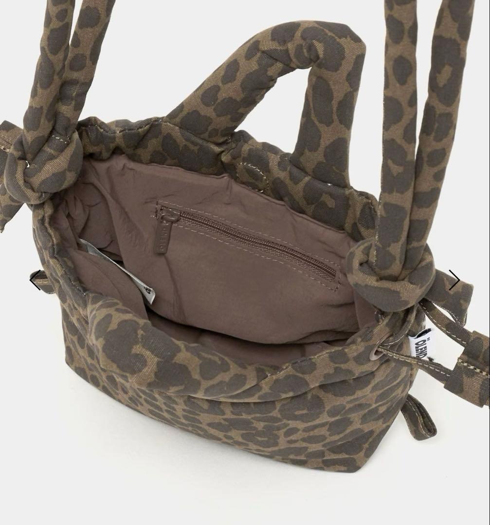 ＜OLEND>ONA MICRO ソフト ショルダーバッグ 3WAY/レオパード