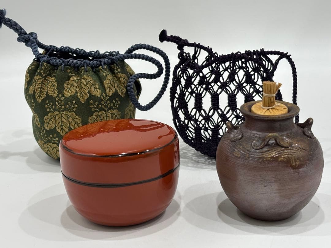 茶道具 茶籠 吉川日月 御所篭 野点籠 茶籠一式セット 紙箱