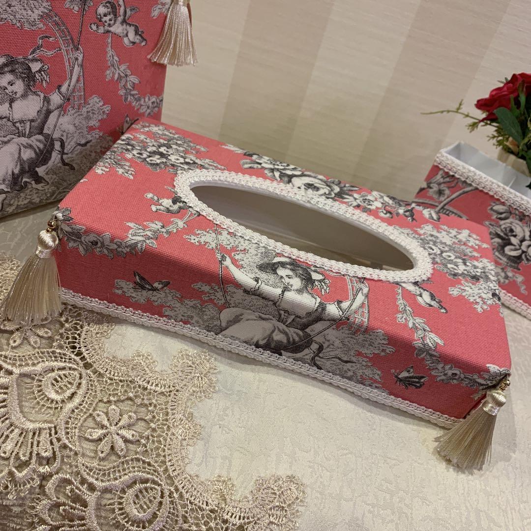 【ブランコの少女】トワルドジュイ　収納4点セット★チェリーピンク