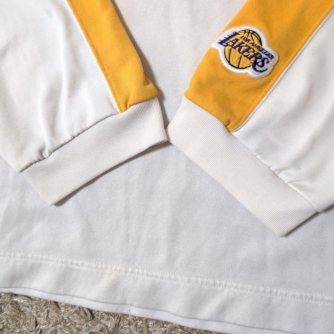 NIKE LAKERS レイカーズ 長袖 Vネック ウェア バスケ スウェットM