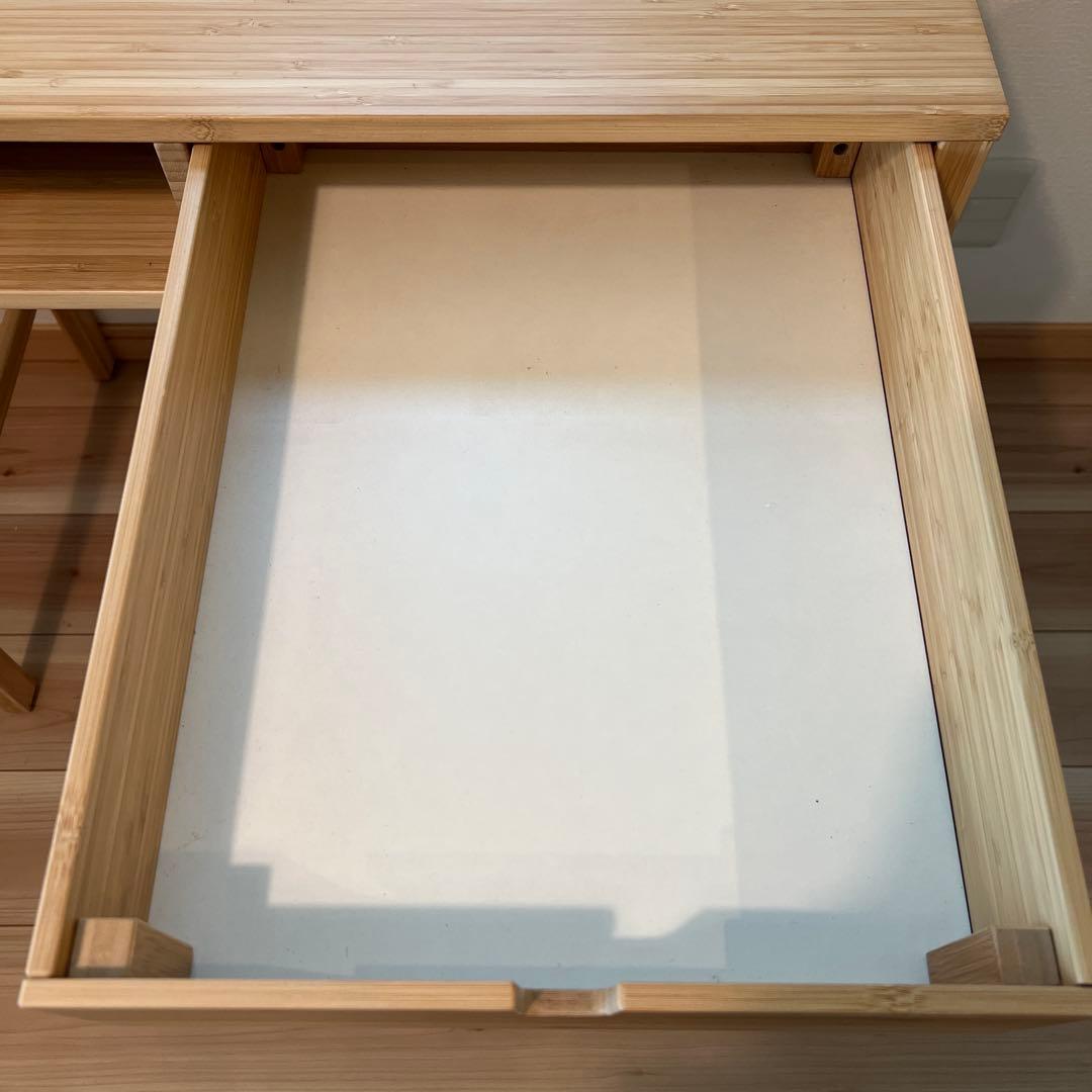 IKEA イケア ノールドシーサ ドレッサー　机 竹製　※説明書、六角あり