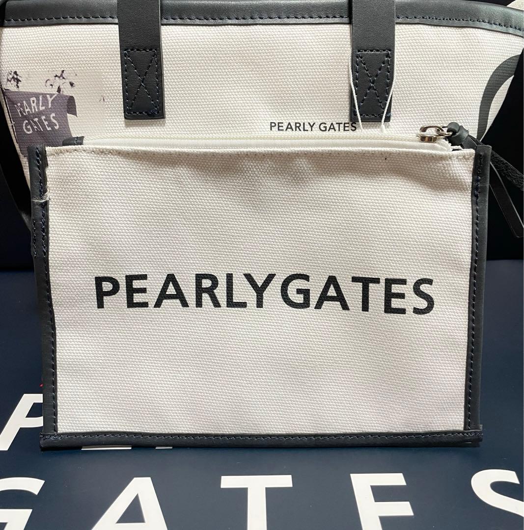 新品 未使用 PEARLY GATES フォトプリント ラウンド カートバッグ