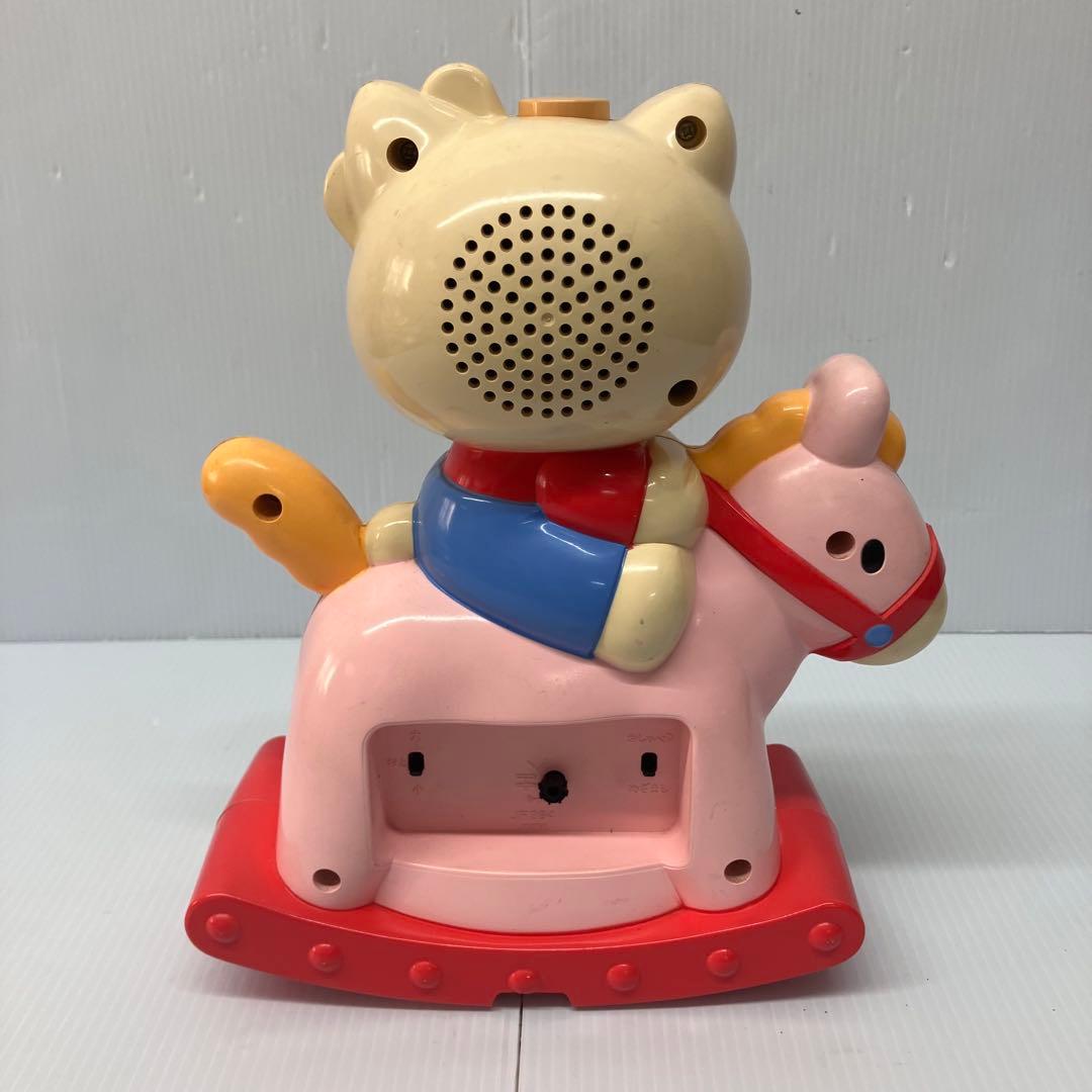 【HELLO KITTY】おしゃべり目覚まし時計　木馬キティ　当時物　希少　レア