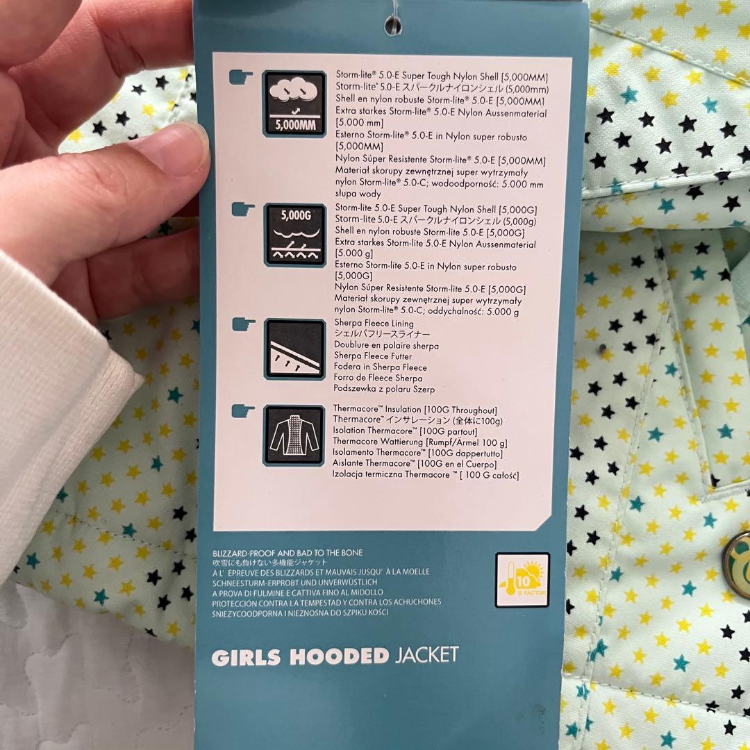 新品未使用 BURTON バートン キッズ 星柄 ジャケット XS スノーウェア