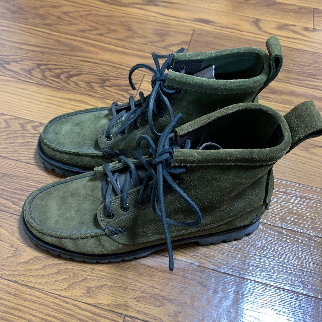 ユケテン モカシン ブーツ オリーブ angler boots