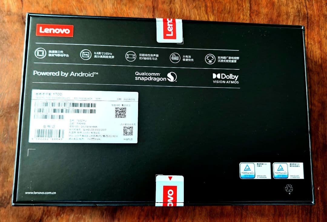 Lenovo Legion Y700 2025 タブレット 12GB+256GB